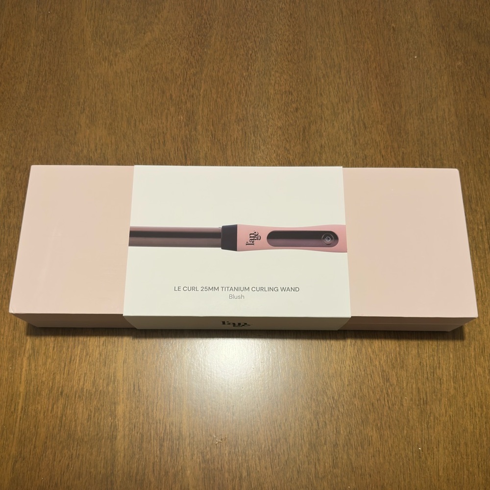 Lange 25mm Titanium Curling Wand - Blush Pink